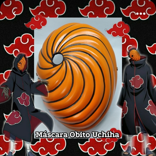 Máscara Para Cosplay Obito Uchiha Naruto Otaku Renegado